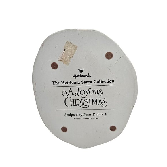 Hallmark Figurine Heirloom Santa Collection A Joyous Christmas 1990 Dutkin - Picture 8 of 10